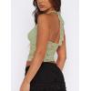 imageREORIA Lace Tops for Women Halter Sexy Going Out Tank Crop Y2K Fashion Top 2025 TrendyLight Green