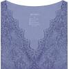 imageREORIA Womens Sexy VNeck Sleeveless Double Lined Going Out Y2K Trendy Lace Cropped Tank TopsBlue Nova