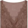 imageREORIA Womens Sexy VNeck Sleeveless Double Lined Going Out Y2K Trendy Lace Cropped Tank TopsCoffee