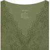 imageREORIA Womens Sexy VNeck Sleeveless Double Lined Going Out Y2K Trendy Lace Cropped Tank TopsDark Green