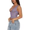 imageREORIA Womens Sexy VNeck Sleeveless Double Lined Going Out Y2K Trendy Lace Cropped Tank TopsHazy Lilac