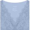 imageREORIA Womens Sexy VNeck Sleeveless Double Lined Going Out Y2K Trendy Lace Cropped Tank TopsSky Blue