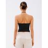 imageREORIA Lace Trim Halter Deep VNeck Tank Top Soft Y2K Sexy Sleeveless Tops 2025 SpringSummer Designer CollectionBlack Onyx