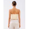 imageREORIA Lace Trim Halter Deep VNeck Tank Top Soft Y2K Sexy Sleeveless Tops 2025 SpringSummer Designer CollectionButtercream
