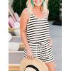 imageREORIA Womens Basic Summer Scoop Neck Sleeveless Tank Top Short jumpsuit Rompers06whiteblack
