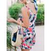 imageREORIA Womens Basic Summer Scoop Neck Sleeveless Tank Top Short jumpsuit Rompers07tie Dye Red Green