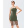 imageREORIA Womens Halter Neck Strapless Lace Trim Bodycon Dress KneeLength Outfit 2025 SpringSummer Designer CollectionThyme