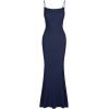 imageREORIA Womens Basic Sexy Lounge Slip Long Dress Elegant Sleeveless Backless Ribbed Bodycon Maxi DressesNavy Blue