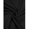 imageREORIA Womens Basic Sexy Square Neck Double Lined Long Sleeve Bodysuit Tops JumpsuitsBlack