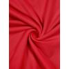 imageREORIA Womens Basic Sexy Square Neck Double Lined Long Sleeve Bodysuit Tops JumpsuitsRed