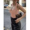 imageREORIA Womens Sexy Sweetheart Neck Sleeveless Backless Trendy Going Out Corset Tank Crop TopsSienna
