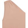 imageREORIA Womens Trendy Summer Sexy One Shoulder Sleeveless Tank Top Trendy Y2k Going Out Crop TopsNude