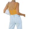 imageREORIA Womens Summer Sexy Square Neck Sleeveless Trendy Bustier Corset Crop Tank TopsGolden