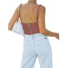 imageREORIA Womens Summer Sexy Square Neck Sleeveless Trendy Bustier Corset Crop Tank TopsMasala