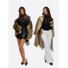 imageREORIA Turtleneck Sheer Mesh Long Sleeve Bodysuit with Mock Neck Body Suit for WomenBlack