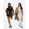 imageREORIA Turtleneck Sheer Mesh Long Sleeve Bodysuit with Mock Neck Body Suit for WomenWhite