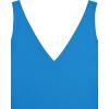 imageREORIA Butsmooth Womens Trendy Sexy Plunge Deep V Neck Sleeveless V Backless Slim Fit Going Out Crop Tank TopsLake Blue