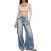 imageREORIA Long Sleeve Shirts for Women Scoop Neck Going Out Slim Basic Tshirts 2025 Trendy Tops Ribbed Knit Fall OutfitsApricot