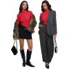 imageREORIA Womens Turtleneck Tops Slim Ribbed Knit Basic Mock Neck Long Sleeve Shirts 2025 Fall Winter Layering OutfitsRed