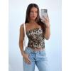 imageREORIA Womens Y2K Strapless Backless Tube Top Double Lined Sleeveless Crop Tank Top for Summer 2025 Going OutLeopard Print