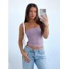imageREORIA Womens Y2K Strapless Backless Tube Top Double Lined Sleeveless Crop Tank Top for Summer 2025 Going OutLight Purple
