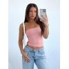 imageREORIA Womens Y2K Strapless Backless Tube Top Double Lined Sleeveless Crop Tank Top for Summer 2025 Going OutPink Dolphin