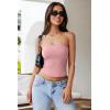 imageREORIA Womens Y2K Strapless Backless Tube Top Double Lined Sleeveless Crop Tank Top for Summer 2025 Going OutPink Dolphin