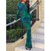 imageREORIA Womens Fall Mesh Sheer Long Sleeve Wedding Guest Dress Sexy Floral Bodycon Maxi Long DressesGreen Bio Tech Floral