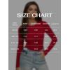 imageREORIA Womens 2025 Crew Neck Long Sleeve Thermal Shirt Fleece Lined Cotton Winter Base Layer Warm Slim Fitted TopsRed