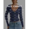 imageREORIA Womens V Neck Long Sleeve Shirts Casual Slim Fitted Tops Double Lined 2025 Fall Fashion ClothesBlue