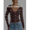 imageREORIA Womens V Neck Long Sleeve Shirts Casual Slim Fitted Tops Double Lined 2025 Fall Fashion ClothesBrown