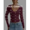 imageREORIA Womens V Neck Long Sleeve Shirts Casual Slim Fitted Tops Double Lined 2025 Fall Fashion ClothesBurgundy