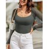 imageREORIA Womens 2025 Fall Casual Mesh Long Sleeve Square Neck Tops Trendy Cute Dressy Slim Fit Going Out TShirtsThyme