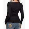 imageREORIA Womens Sexy Ribbed Long Sleeve Cutout Tops 2025 Fall Trendy Slim Fit Y2K Fashion Going Out T ShirtsBlack