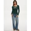 imageREORIA Womens Sexy Ribbed Long Sleeve Cutout Tops 2025 Fall Trendy Slim Fit Y2K Fashion Going Out T ShirtsDark Grey