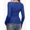 imageREORIA Womens Sexy Ribbed Long Sleeve Cutout Tops 2025 Fall Trendy Slim Fit Y2K Fashion Going Out T ShirtsRoyal Blue