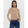 imageREORIA Womens 2025 Fall Fashion Lightweight Long Sleeve Button Down Casual Wool Blend Cardigan SweatersApricot