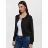 imageREORIA Womens 2025 Fall Fashion Lightweight Long Sleeve Button Down Casual Wool Blend Cardigan SweatersBlack