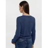 imageREORIA Womens 2025 Fall Fashion Lightweight Long Sleeve Button Down Casual Wool Blend Cardigan SweatersBlue