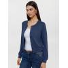 imageREORIA Womens 2025 Fall Fashion Lightweight Long Sleeve Button Down Casual Wool Blend Cardigan SweatersBlue