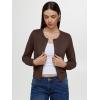imageREORIA Womens 2025 Fall Fashion Lightweight Long Sleeve Button Down Casual Wool Blend Cardigan SweatersBrown