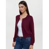 imageREORIA Womens 2025 Fall Fashion Lightweight Long Sleeve Button Down Casual Wool Blend Cardigan SweatersBurgundy