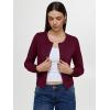imageREORIA Womens 2025 Fall Fashion Lightweight Long Sleeve Button Down Casual Wool Blend Cardigan SweatersBurgundy