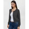 imageREORIA Womens 2025 Fall Fashion Lightweight Long Sleeve Button Down Casual Wool Blend Cardigan SweatersGray
