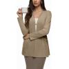 imageREORIA Womens Casual Lightweight Knit Open Front Cardigan Sweater with Pockets 2025 Fall FashionKhaki