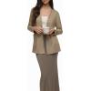 imageREORIA Womens Casual Lightweight Knit Open Front Cardigan Sweater with Pockets 2025 Fall FashionKhaki