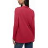 imageREORIA Womens Casual Lightweight Knit Open Front Cardigan Sweater with Pockets 2025 Fall FashionRibbon Red