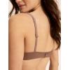 imageREORIA Womens Wireless Bra Teardrop Seamless Comfort Light Support Everyday BraBrown