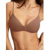 imageREORIA Womens Wireless Bra Teardrop Seamless Comfort Light Support Everyday BraBrown