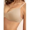 imageREORIA Womens Wireless Bra Teardrop Seamless Comfort Light Support Everyday BraClay